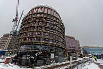 Výstavba kancelářských, retailových a ostatních prostor Organica, 23. ledna 2023, Ostrava. Bude zde i nové sídlo společnosti Tietoevry