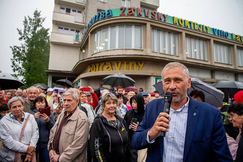 Andrej Babiš na návštěvě Moravskoslezského kraje, 22. srpna 2022 v Havířově. Ivo Vondrák