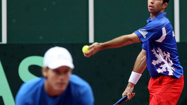 Čtyřhru si zahráli Tomáš Berdych, Radek Štěpánek, José Acasuso a Leonardo Mayer