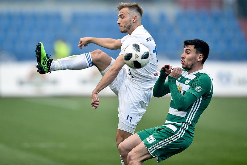 Semifinále fotbalového poháru MOL Cupu: FC Baník Ostrava - Bohemians Praha 1905, 24. dubna 2019 v Ostravě. Na snímku Kuzmanovič Nemanja.