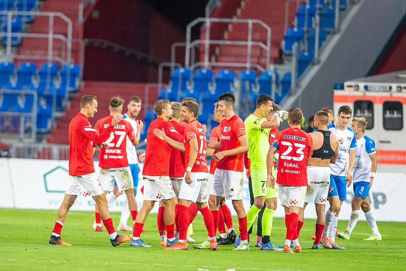 Utkání 6. kola první fotbalové ligy: Baník Ostrava - Zbrojovka Brno, 31. srpen 2022, Ostrava.