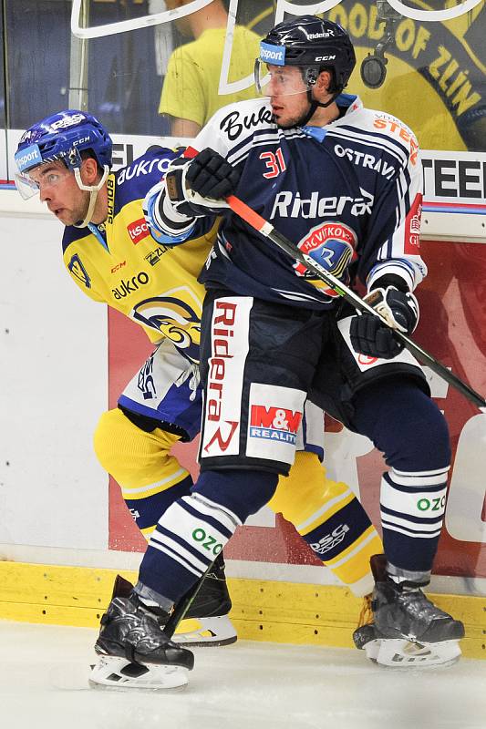 Utkání 1. kola hokejové extraligy: HC Vítkovice Ridera - Aukro Berani Zlín, 8. září v Ostravě.