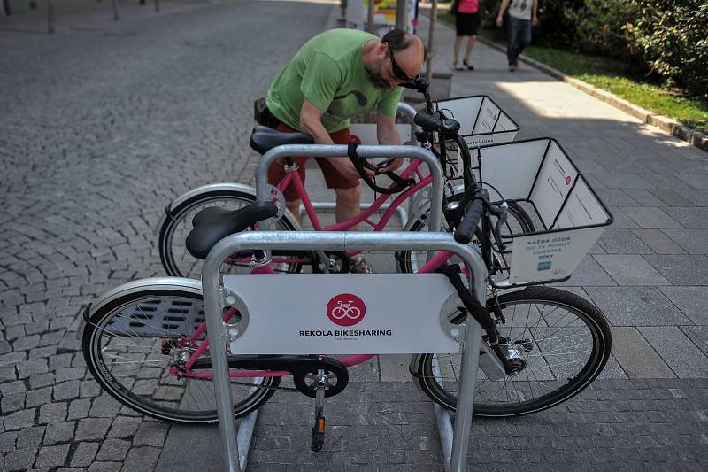 Sdílení jízdních kol v Ostravě.