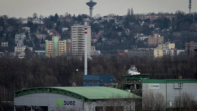 SUEZ Využití zdrojů, a.s. - spalovna odpadů v Ostravě. Ilustrační foto.