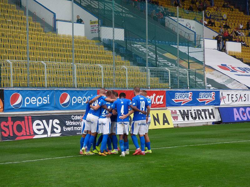 Fotbalisté Baníku Ostrava v Teplicích.