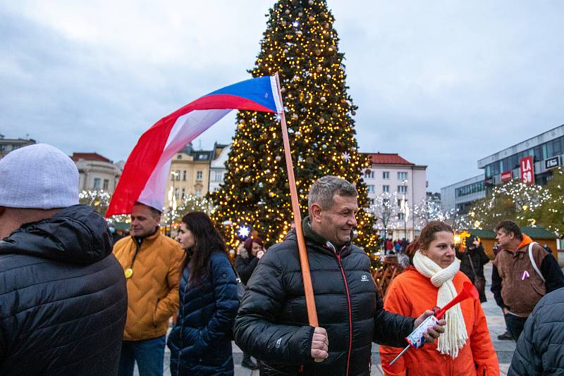 Vánoční trhy na Masarykově náměstí, 28. listopadu v Ostravě.