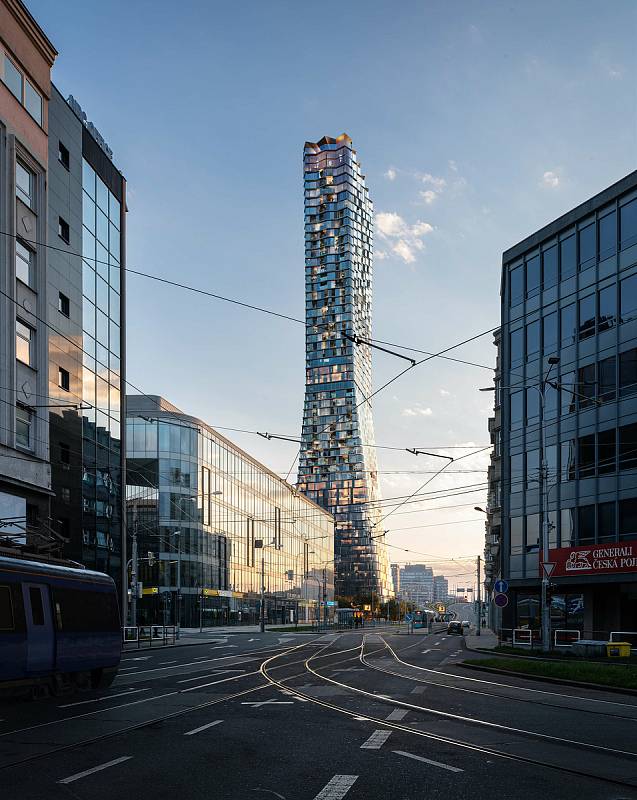 Vizualizace chystané nejvyšší stavby v zemi Ostrava Tower s 235 metry.