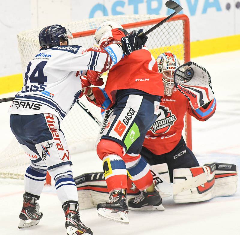 Utkání 19. kola hokejové extraligy: HC Vítkovice Ridera - HC Dynamo Pardubice, 17. listopadu 2019 v Ostravě.