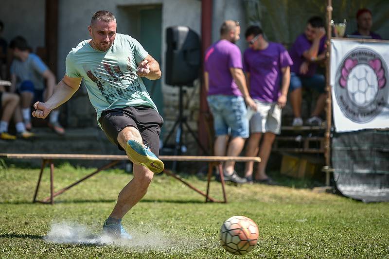 Soutěž o penaltového krále Moravskoslezského kraje 2018 na Hukvaldech.