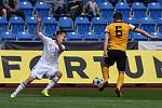 Utkání 28. kola druhé fotbalové ligy (Fortuna národní liga): Baník Ostrava vs. Baník Sokolov, 13. května v Ostravě. (P) Krajačic Domagoj a Martin Sus.