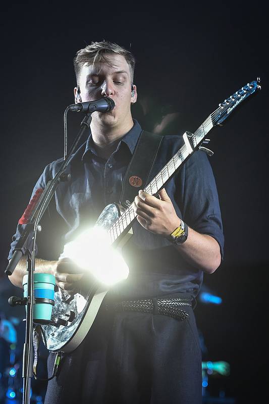 Hudební festival Colours of Ostrava 2018 v Dolní oblasti Vítkovice, 18. července 2018 v Ostravě. Na snímku George Ezra.