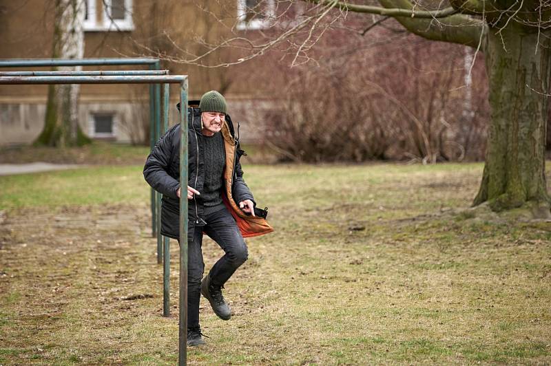 Snímek z natáčení třetího dílu seriálu Místo zločinu Ostrava.