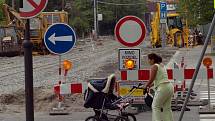 Oprava Ruské ulice komplikuje dopravu