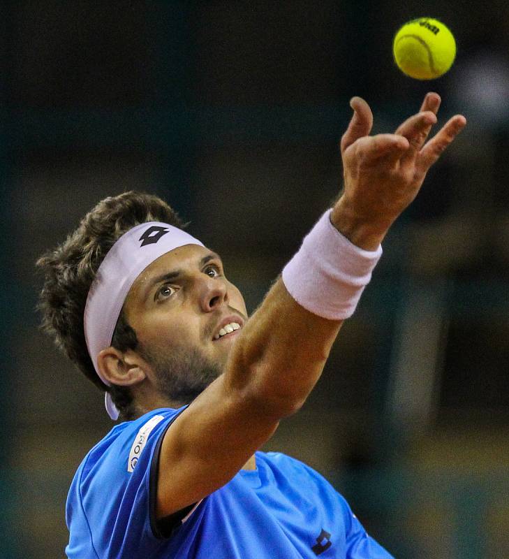 Davis Cup 2018 v Ostravě - Česko vs. Izrael, Jiří Veselý