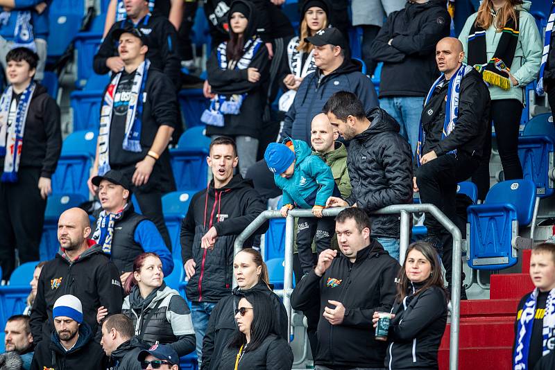 Utkání 14. kola první fotbalové ligy: Baník Ostrava - FK Mladá Boleslav, 29. října 2022, Ostrava.