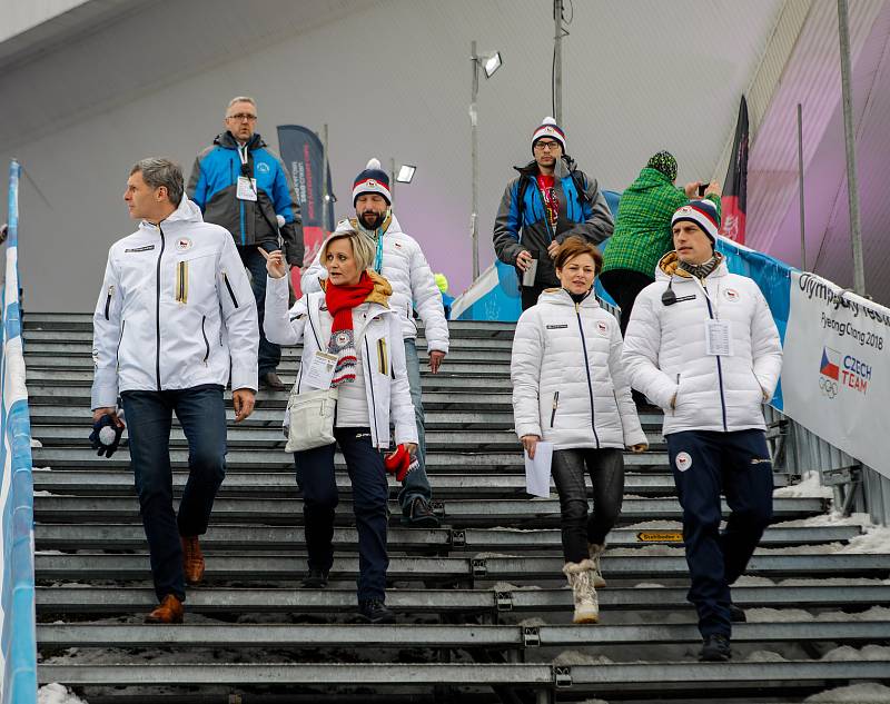 Olympijský festival u Ostravar Arény v Ostravě, neděle 18. února 2018, Jiří Kejval vlevo