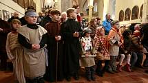 Dětská vánoční mše v kostele sv. Václava. 