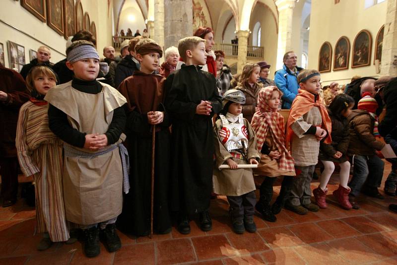 Dětská vánoční mše v kostele sv. Václava. 