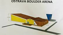 Projekt připravovaného rozšíření lezeckého areálu v Ostrava Boulder Arenu evropských parametrů. Zdroj: Úmob Vítkovice