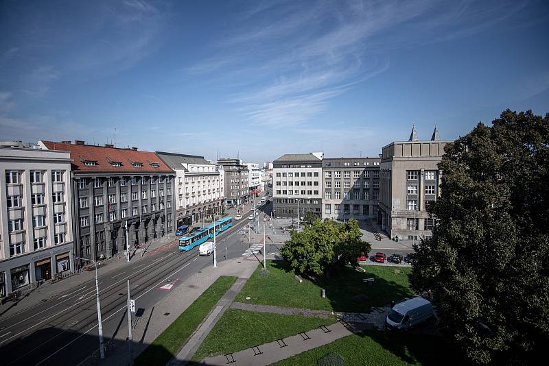 Prohlídka bývalého obchodního domu Ostravica, 7. září 2022, Ostrava.