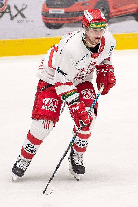 Hokejová Chance liga HC RT TORAX Poruba  - HC Frýdek-Místek, 4. ledna 2021 v Ostravě. Šedivý