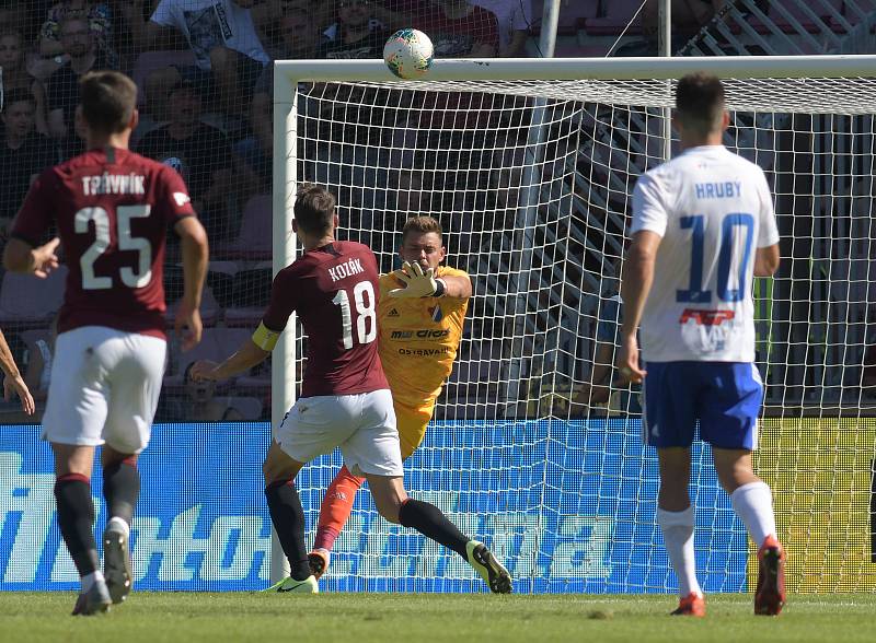 Utkání 6. kola první fotbalové ligy FORTUNA:LIGA, AC Sparta Praha - FC Baník Ostrava, 18. srpna 2019 v Praze.