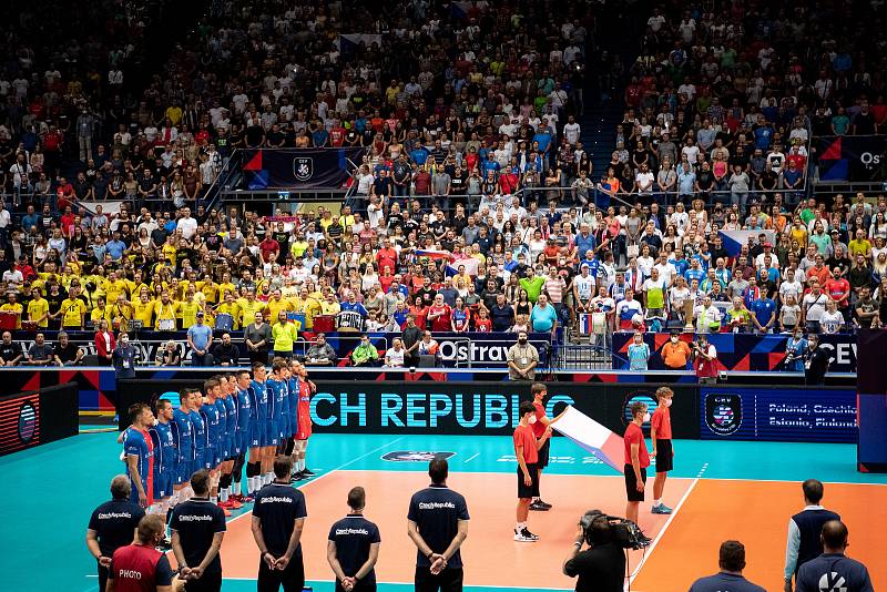 Čeští volejbalisté se shodli, že atmosféra na mistrovství Evropy v Ostravar Aréně byla úžasná a moc jim pomáhala.