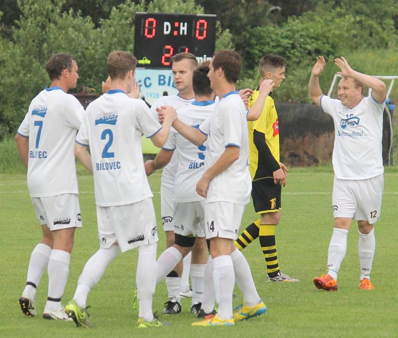 RAMA MORAVIA I. A třída, sk. A, 26. kolo: FC BÍLOVEC - TJ TATRAN JAKUBČOVICE 4:1 (1:0)