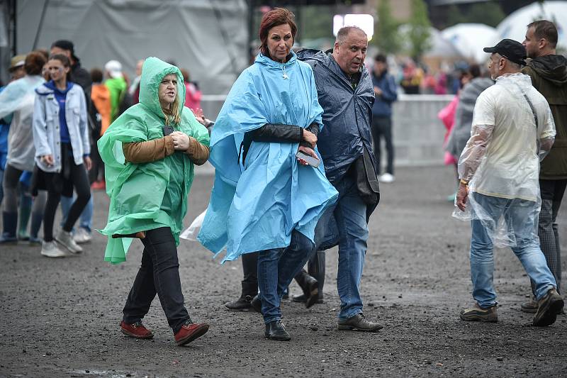 Hudební festival Colours of Ostrava 2018 v Dolní oblasti Vítkovice, 18. července 2018 v Ostravě.