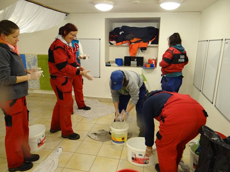 Následky zaplavení ve školce v Ostravě-Porubě. 