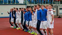 FC Baník Ostrava - FK Varnsdorf. tým baníku, děkovačka