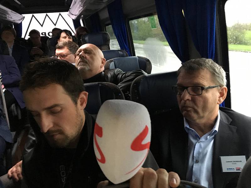 Debata v rámci projektu Deník-bus s volebními lídry za Moravskoslezský kraj. 