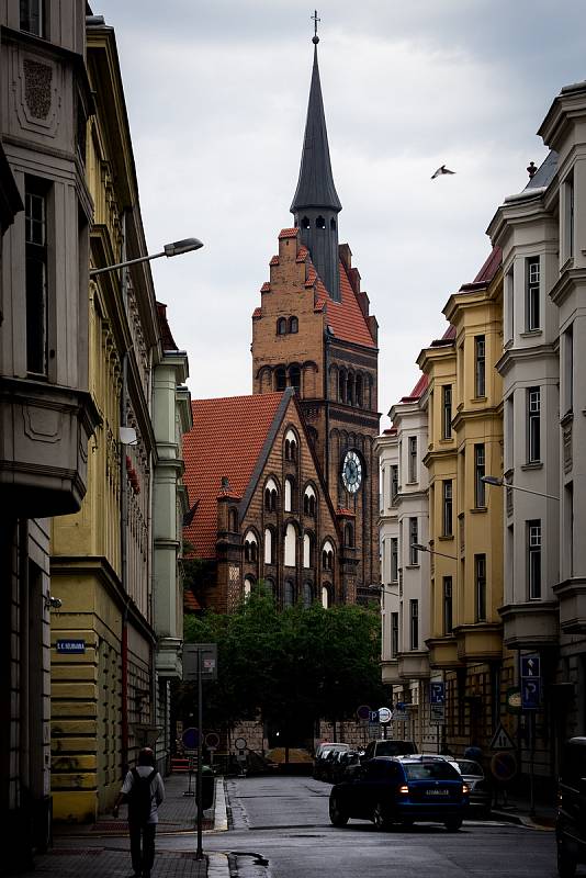 Evangelický Kristův kostel v centru Ostravy postavený v letech 1905 až 1907 ve stylu holandské renesance.