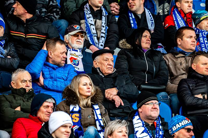 Utkání 22. kola první fotbalové ligy: FC baník Ostrava - SK Sigma Olomouc. 19. února 2022 v Ostravě.