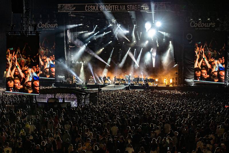 Hudební festival Colours of Ostrava 2019 v Dolní oblasti Vítkovice, 20. července 2019 v Ostravě. Na snímku The Cure.