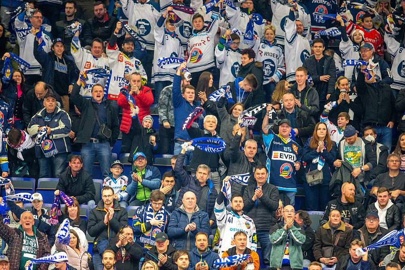 Utkání předkola play off hokejové extraligy - 2. zápas: HC Vítkovice Ridera - HC Olomouc.