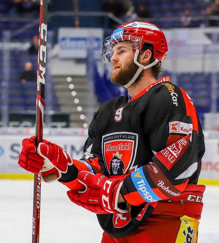 Utkání 39. kola hokejové extraligy: HC Vítkovice Ridera - Mountfield Hradec Králové, 24. ledna 2020 v Ostravě. Na snímku Petr Šidlík.