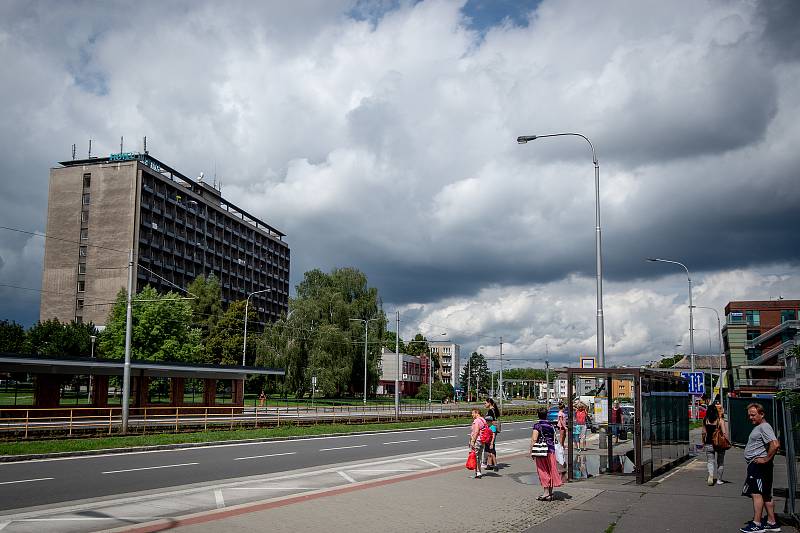 Hotelový dům Hlubina v Ostravě, srpen 2019.