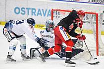 Zápas 26. kola hokejové extraligy HC Vítkovice Ridera - Hradec Králové, který se hrál 8. 12. 2023 v Ostravar Aréně.
