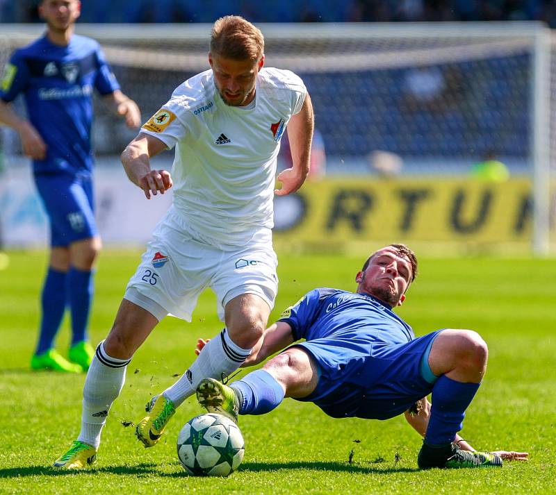 Fotbalový zápas FC Baník Ostrava - FC Sellier Bellot Vlašim 2:0. Tomáš Mičola.