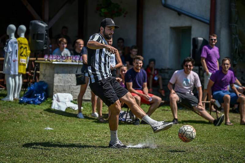 Soutěž o penaltového krále Moravskoslezského kraje 2018 na Hukvaldech.