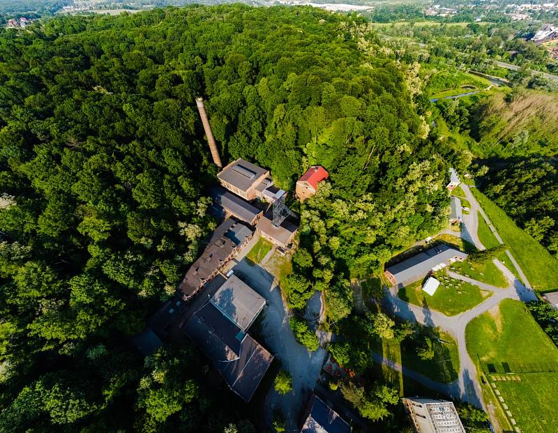 Hornické muzeum Landek Park.