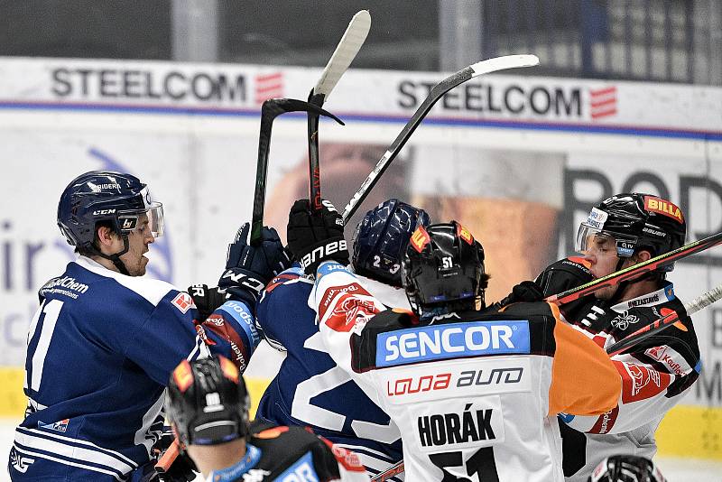 Utkání 43. kola hokejové extraligy: HC Vítkovice Ridera - HC Sparta Praha, 5. února 2021 v Ostravě.