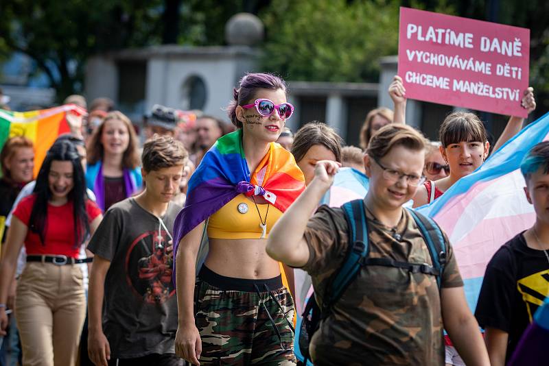 Duhový pochod Pride 2019 v Ostravě.