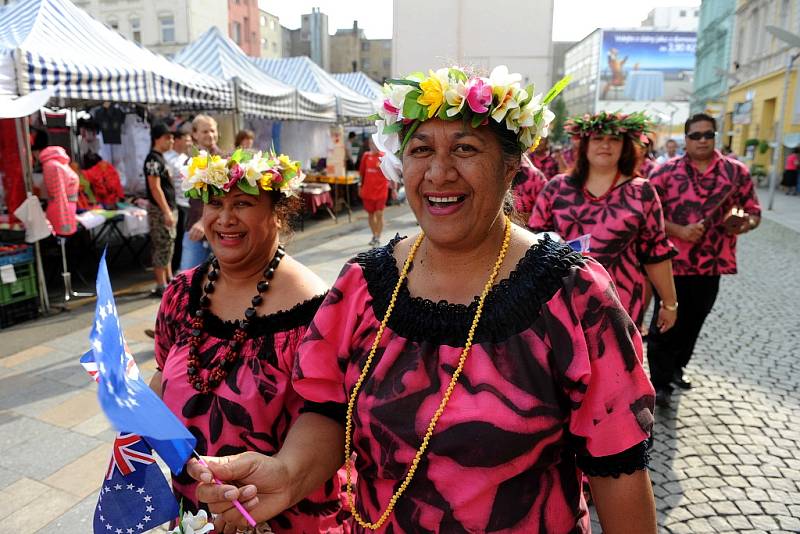 Moravskoslezská metropole se v pátek loučila s patnáctým ročníkem mezinárodního festivalu Folklor bez hranic.