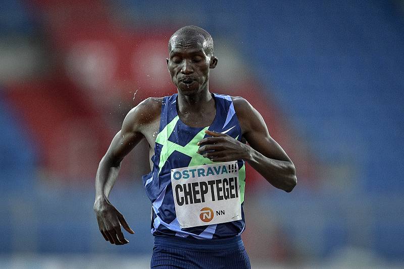 Zlatá tretra, atletický mítink kategorie Continental Tour - Gold, 19. května 2021 v Ostravě. Joshua Cheptegei (UGA), 3000 m muži.