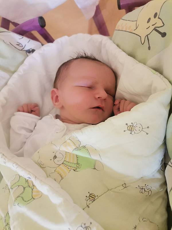 Antonín Matiáš, Dolní Lutyně, narozen 12.října 2021 v Havířově, míra 52 cm, váha 4240 g. Foto: Michaela Blahová