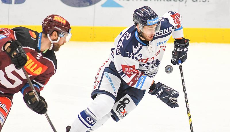 Utkání 9. kola hokejové extraligy: HC Vítkovice Ridera - HC Sparta Praha, 11. října 2019 v Ostravě.