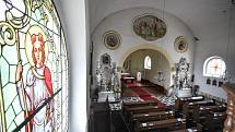 Kostel svatého Bartoloměje je římskokatolický filiální kostel spadající pod mariánskohorskou farnost. Nachází se v ostravském městském obvodu Nová Ves, 14. srpna 2018 v Ostravě.