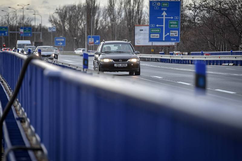 Otevřené mosty na Rudné ulici, 9. prosince 2018 v Ostravě.